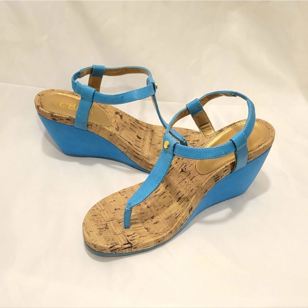 Chaps Raevyn Cork Thong Wedge